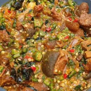 Okro Soup + Fufu